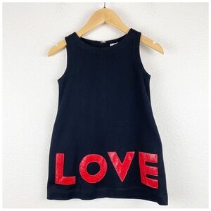 Lisa Perry Kids Black LOVE Dress‎ Size 4/5
